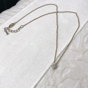Dainty Gold Square Necklace